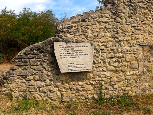 Lapide commemorativa a Monte Sole